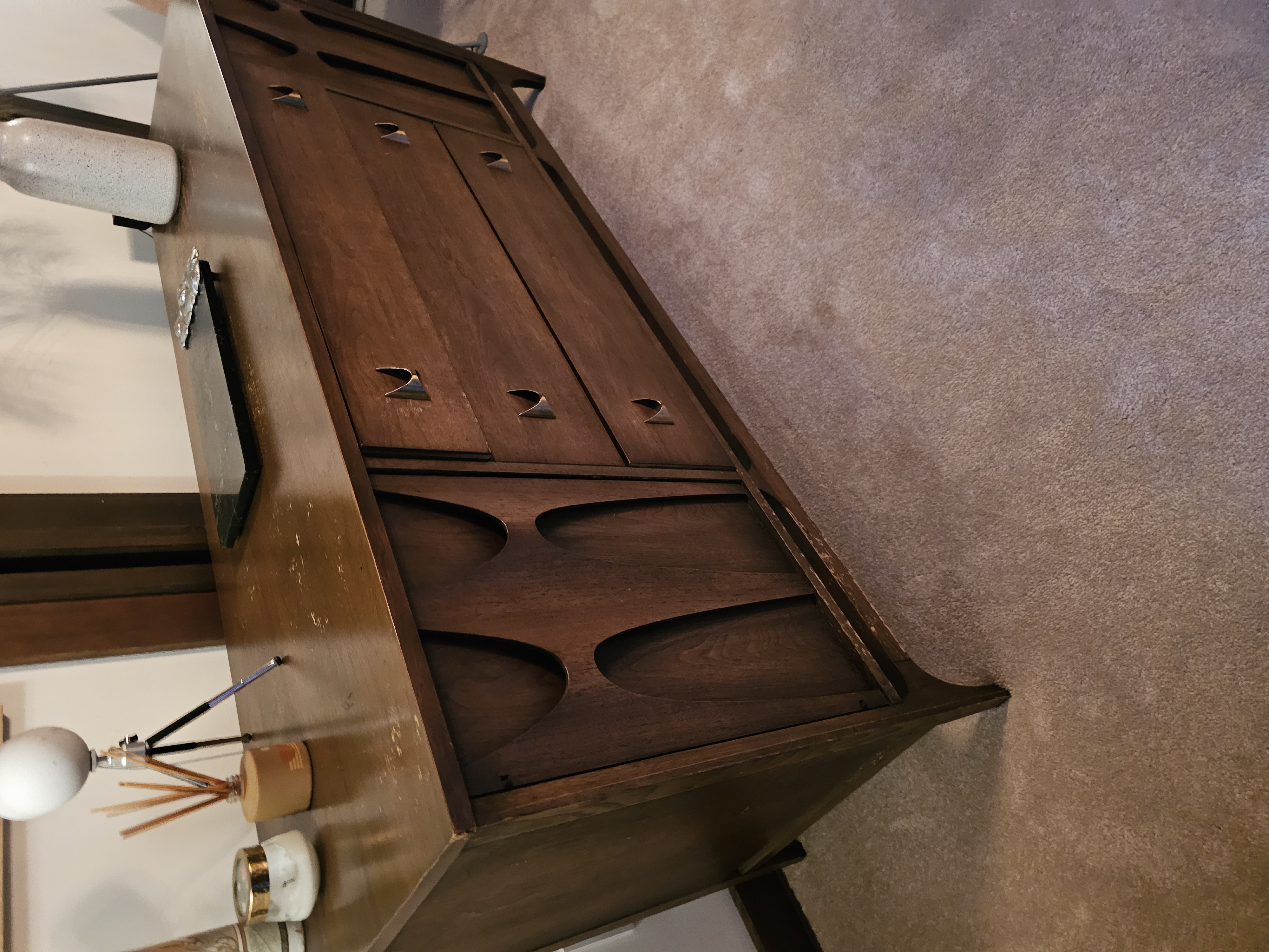 Broyhill Brasilia Credenza - Front Detail