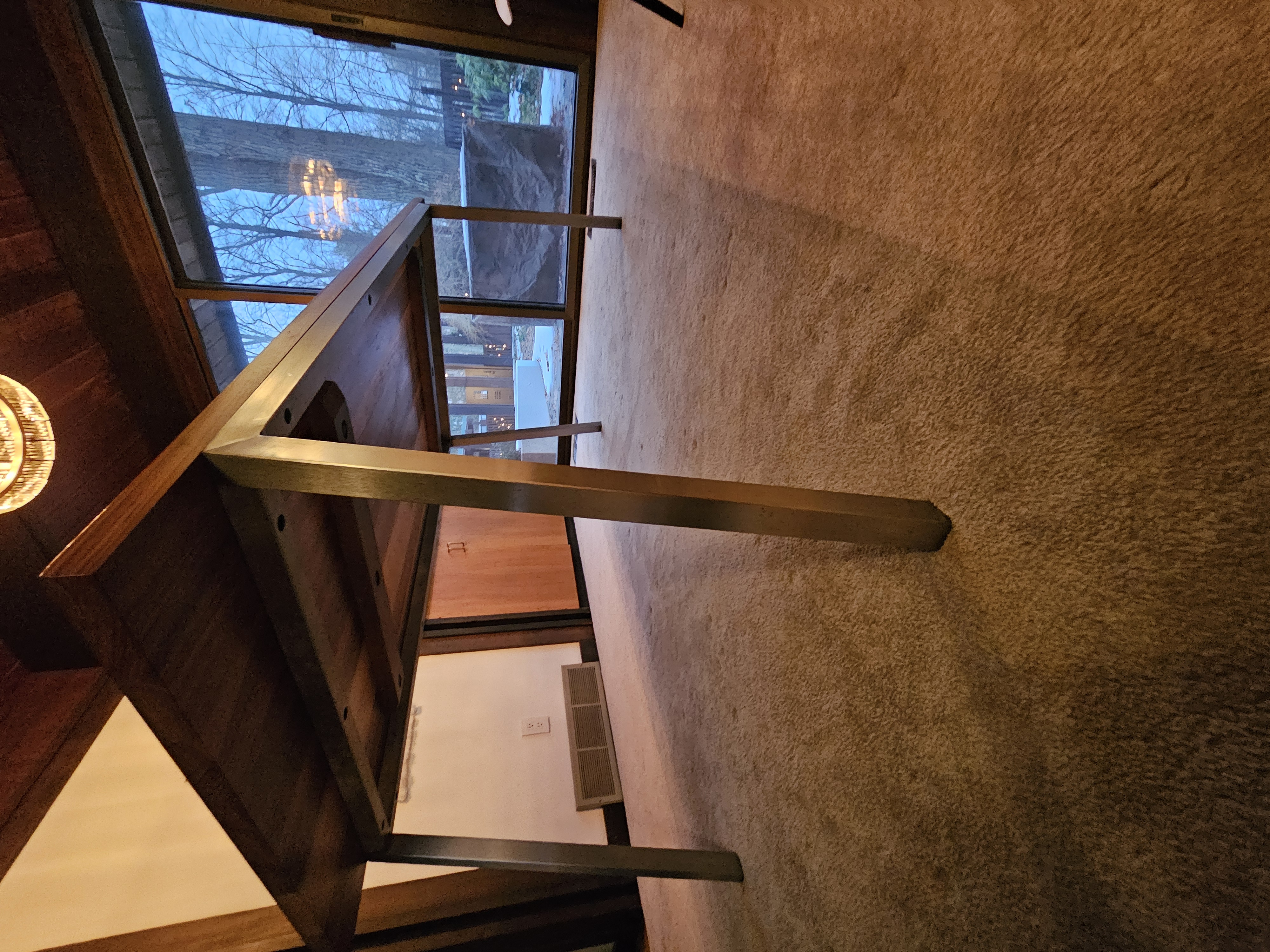 Walnut Dining Table - Base Detail