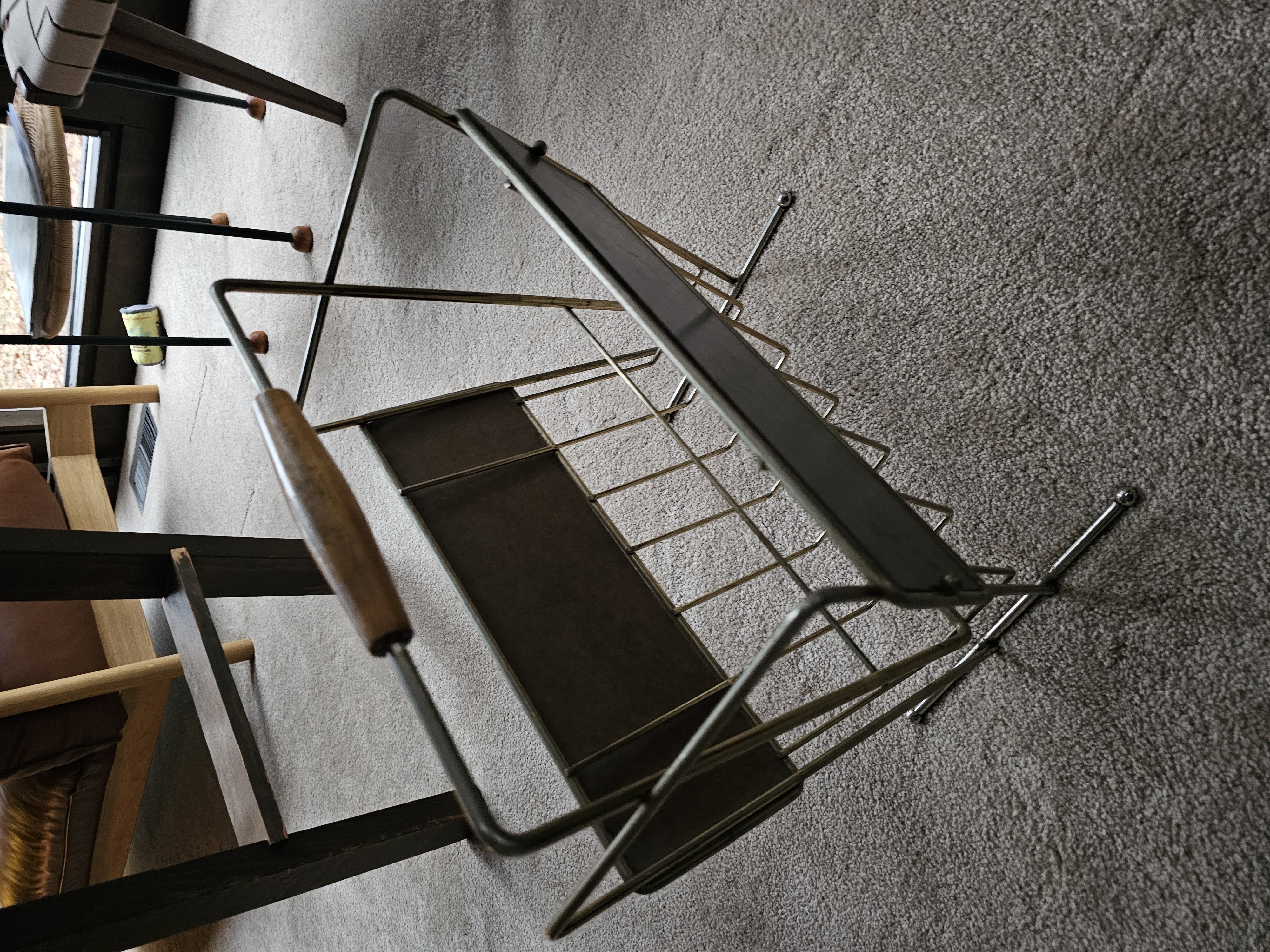 Vintage Magazine Rack - Angle